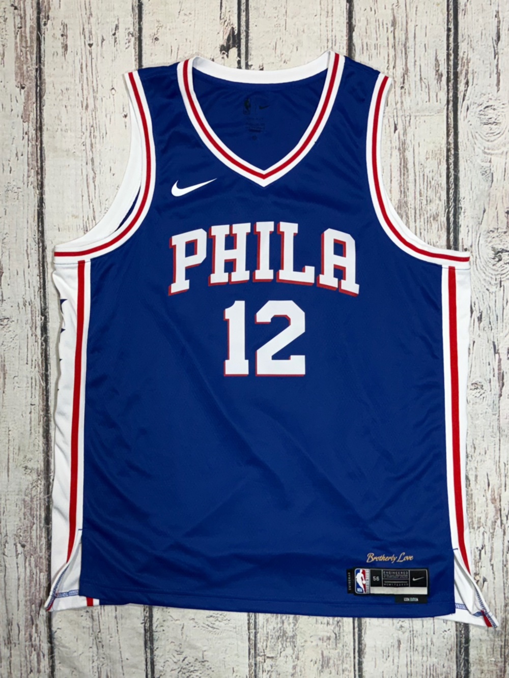 Tobias Harris Philadelphia 76ers NBA Nike Icon Edition Mens Sports Jersey